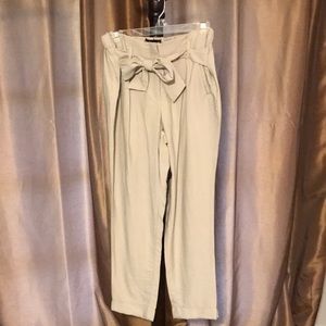 Khaki Linen Pants